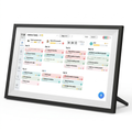 Calmo Daily 15.6 inch family calendar, black, on kickstand